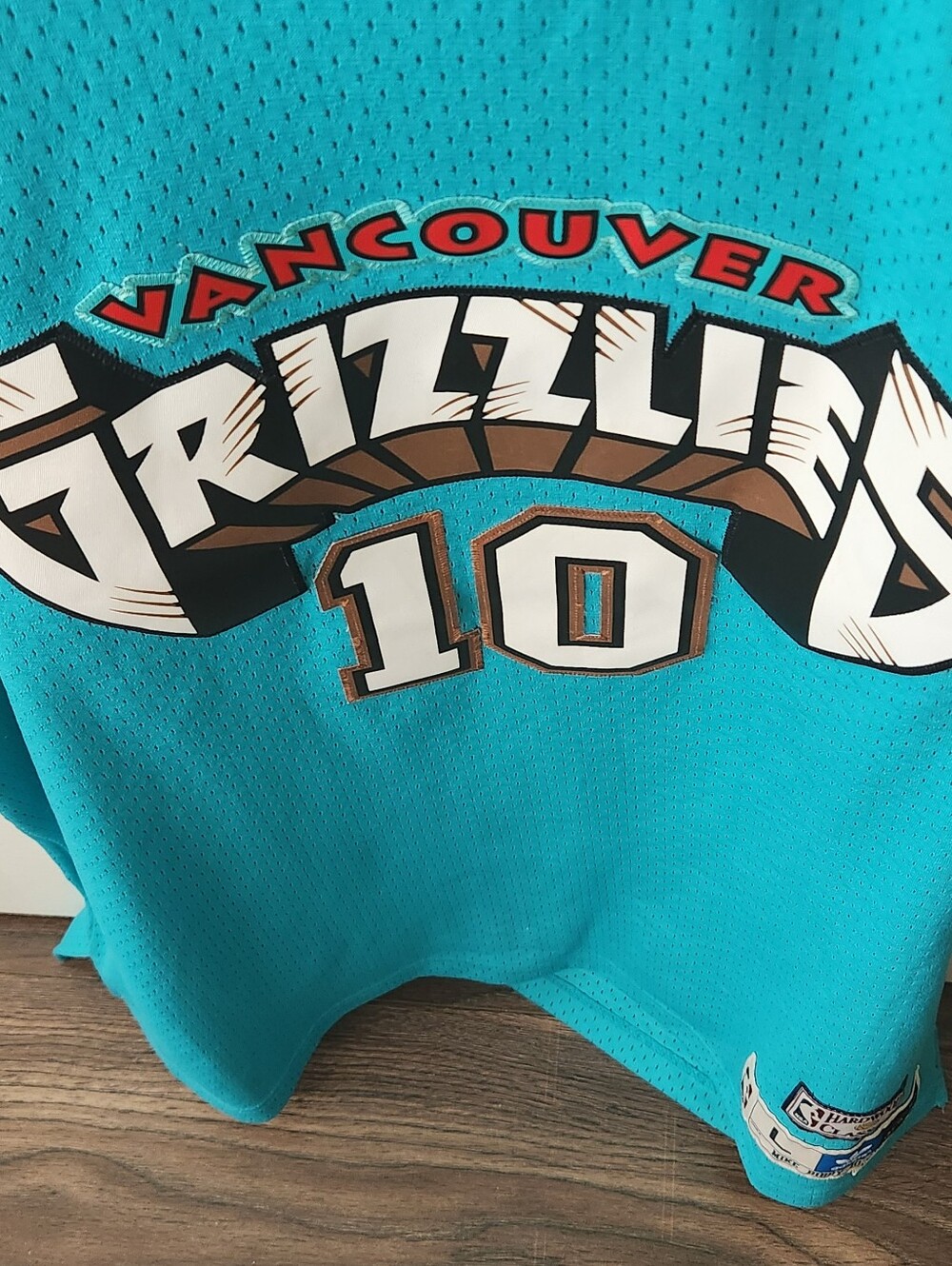 Adidas Mike Bibby Vancouver Grizzlies #10 Basketball Jersey (L) 🇨🇦 - Picture 7 of 15